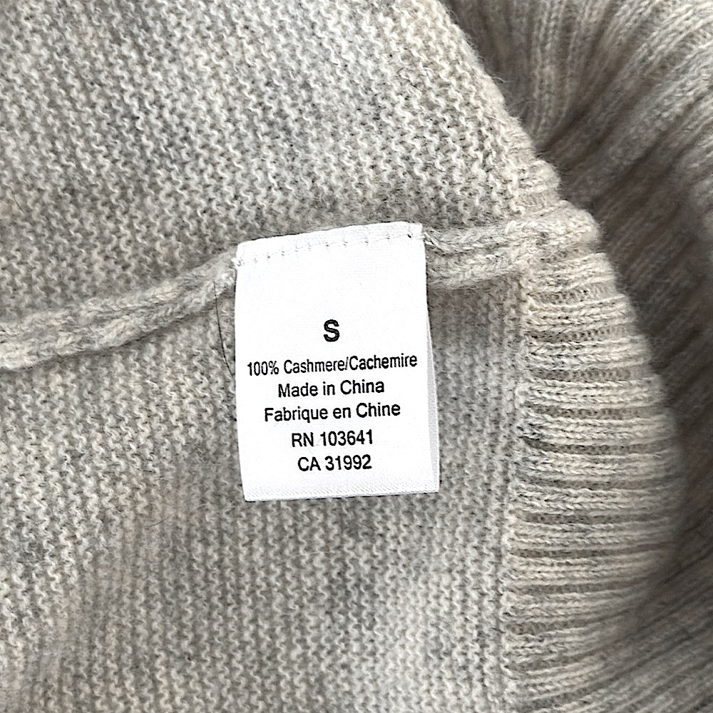 NWOT!! Kier +J 100% Cashmere Light Gray Marled Sweater! S - Picture 7 of 7